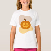 T-shirt Fun Citrouille & Abstraite forme de blob Halloween (Devant)