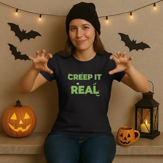 T-shirt Fun Creux It Real Slime Vert Éffrayant Halloween