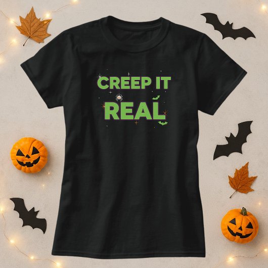 T-shirt Fun Creux It Real Slime Vert Éffrayant Halloween