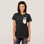T-shirt Fun Custom Pet photo et nom Pocket (Devant entier)