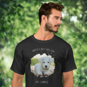 T-shirt Fun Custom Pet Photo Splash Le meilleur papa de ch