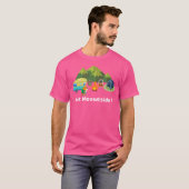 T-shirt Fun Cute Cats Camping En Plein Air Design (Devant entier)