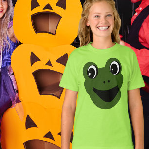 T-shirt Fun Cute grenouille Face Costume d'Halloween facil
