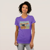 T-shirt Fun de ferme - Vache avec couronne de fleurs (Devant entier)