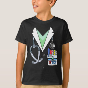 T-shirt Fun Doctor White Lab Coat Costume Halloween Docteu