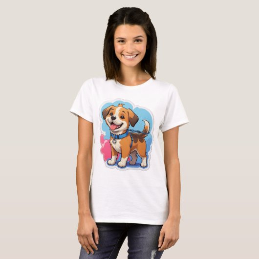 T-Shirt - Fun Dog Walking Tee (Devant entier)