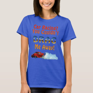 T-shirt Fun Drag-racing voiture et fumée conception
