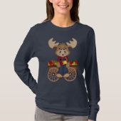 T-shirt Fun Fall Seasonal Moose femmes (Devant)