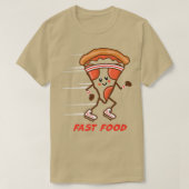 T-shirt Fun Fast Food Pizza RunHeadband Baskets Hung (Design devant)