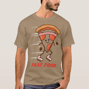 T-shirt Fun Fast Food Pizza RunHeadband Baskets Hung