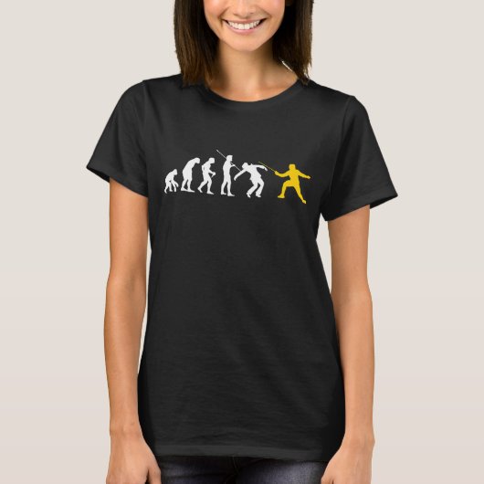 T-shirt Fun Fencing Gegen Evolution Fencing Sport (Devant)