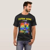 T-shirt Fun Fireworks, Rainbow Look "27", 27e anniversaire (Devant entier)
