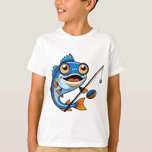T-shirt Fun Fish Cartoon Tee (Devant)
