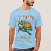 T-shirt Fun & Flair Maui Turtle Hibiscus Hawaii (Devant)