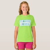 T-shirt Fun Flower Power Girls (Devant entier)