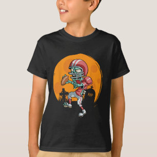 T-shirt Fun Football Joueur Zombie Halloween Football Spor