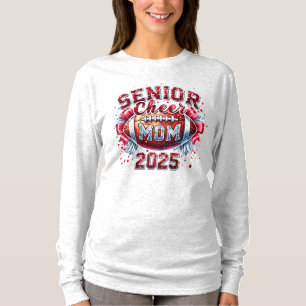 T-shirt Fun Football Senior Cheer Mom 2025