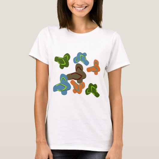 T-shirt Fun Fun Flip Flops été (Devant)