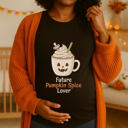T-shirt Fun Futur Citrouille Épice Lover Grossesse Hallowe