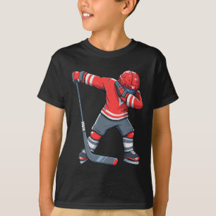 T-shirt Fun Garçon Enfant Hockey sur glace Dab Vêtement