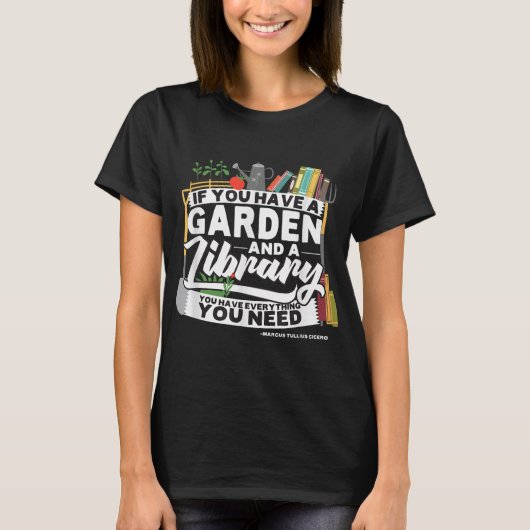 T-shirt Fun Garden Library Marcus Cicero (Devant)