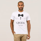 T-shirt Fun Groom Black Tie Wedding (Devant entier)