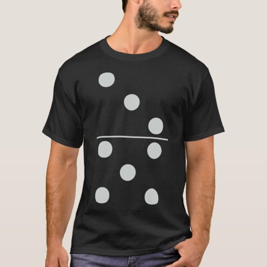 T-shirt Fun Group Correspondant Halloween Costume Domino D (Devant)
