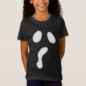 T-Shirt Fun Halloween boo face fantôme effrayant Parti (Devant)