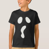 T-shirt Fun Halloween boo face fantôme effrayant Parti (Devant)