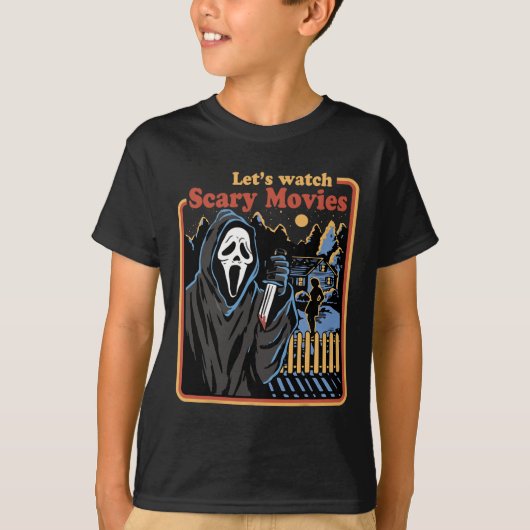 T-shirt Fun Halloween Regardons Horror Movies Ghost (Devant)