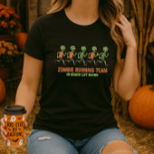 T-shirt Fun Halloween Zombie Courir Le Tee; Pas De Cerveau