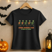 T-shirt Fun Halloween Zombie Courir Le Tee; Pas De Cerveau