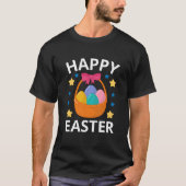 T-shirt Fun Happy Easter Egg Basket Spring Men Women Boys (Devant)