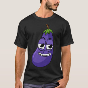 T-shirt Fun Happy Eggplant Designs for Fruit Vegetable Veg