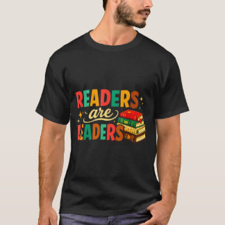 T-shirt Fun inspiring readers are leaders book lovers
