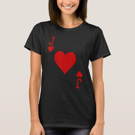 T-shirt Fun Jack of Hearts Cute playing card costume idea (Devant)