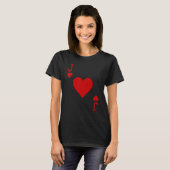 T-shirt Fun Jack of Hearts Cute playing card costume idea (Devant entier)
