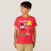 T-shirt Fun Jolly Nursery Rhyme Humpty Dumpty Cute (Devant entier)