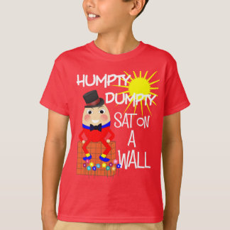 T-shirt Fun Jolly Nursery Rhyme Humpty Dumpty Cute