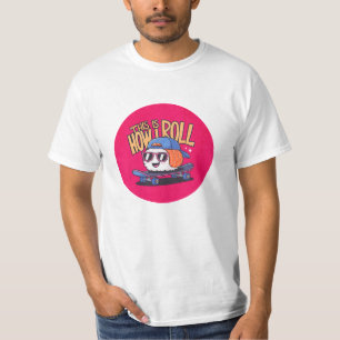 T-shirt Fun Kawaii Sushi sur skate