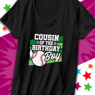 T-shirt Fun Kids Baseball Party Cousin of the Birthday Boy