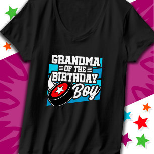 T-shirt Fun Kids Hockey Party Grandma of the Birthday Boy