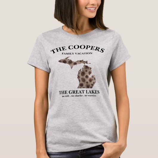 T-shirt Fun Lake Michigan Great State State pétoskey rock (Devant)