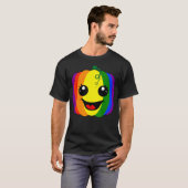 T-shirt Fun Lesbian Gay Design Rainbow Citrouille Pride LG (Devant entier)