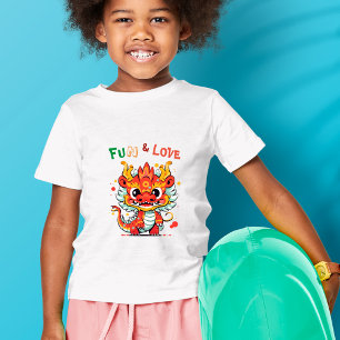 T-shirt Fun & Love Cute Baby Dragon CNY Enfants