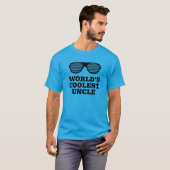T-shirt fun lunettes de soleil Oncle le plus cool  (Devant entier)