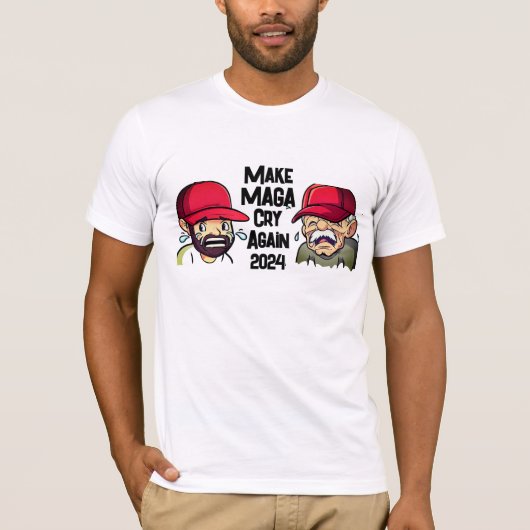 T-shirt Fun Make MAGA Cry again 2024 (Devant)