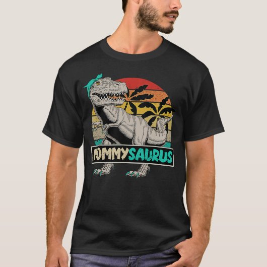 T-shirt Fun Matching Family Dinosaur T-Rex for Mommy MOMMY (Devant)