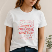 T-shirt Fun Math Teacher Shirt; Best Teacher Ever