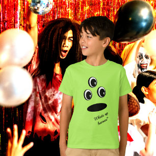 T-shirt Fun Mignonne Visage Facile Halloween costume